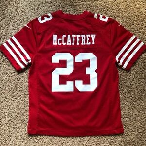 NFL Kids Red McCaffrey #23 Football Jersey with White Accents